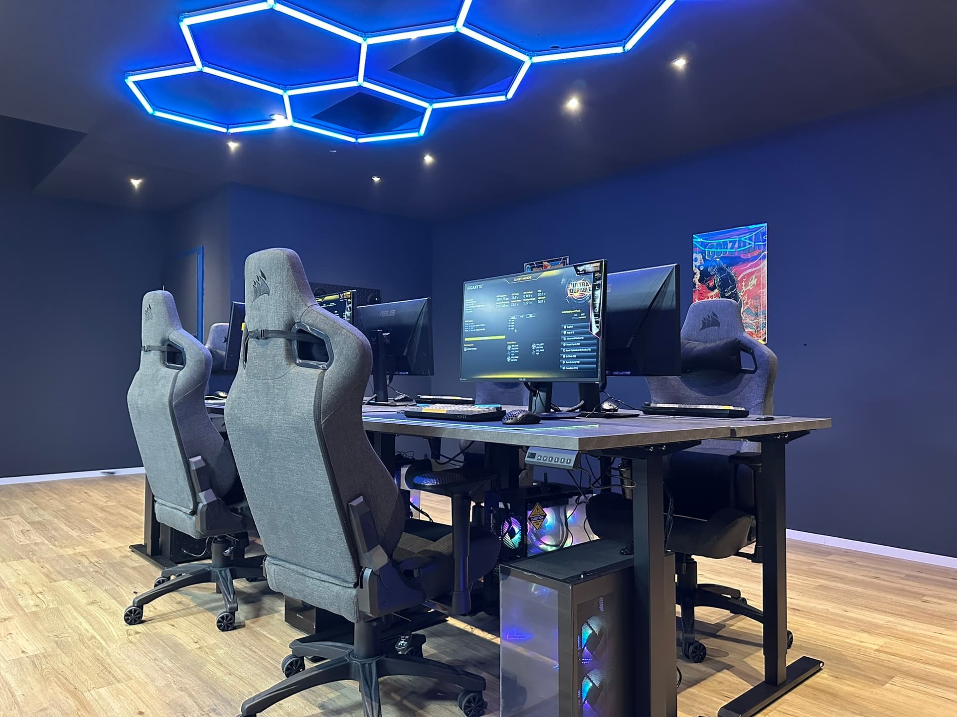 Gaming PC Setup Nahaufnahme